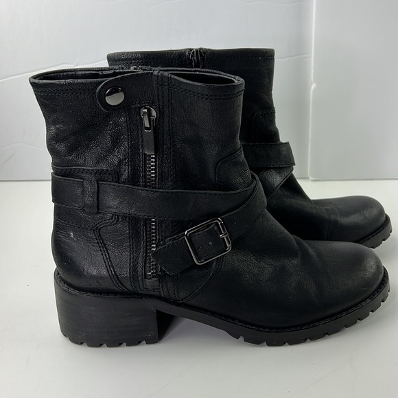 Lord & Taylor Black Leather Ankle Booties - Picture 5 of 9